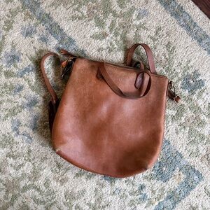 Madewell Brown Leather Transport Crossbody